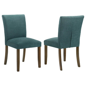 Paxton Upholstered Dining Side Chair Blue (Set of 2) by Coaster at Eve Furniture