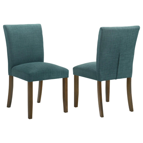 Paxton Upholstered Dining Side Chair Blue (Set of 2) by Coaster at Eve Furniture