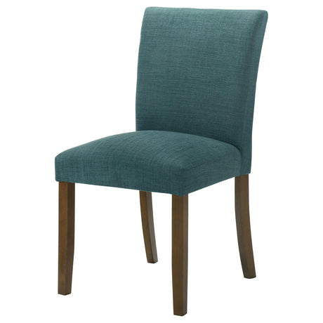 Paxton Upholstered Dining Side Chair Blue (Set of 2) by Coaster at Eve Furniture