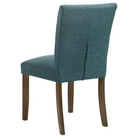 Paxton Upholstered Dining Side Chair Blue (Set of 2) by Coaster at Eve Furniture