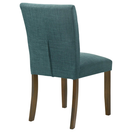 Paxton Upholstered Dining Side Chair Blue (Set of 2) by Coaster at Eve Furniture