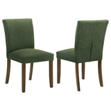 Paxton Upholstered Dining Side Chair Green (Set of 2) by Coaster at Eve Furniture