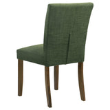 Paxton Upholstered Dining Side Chair Green (Set of 2) by Coaster at Eve Furniture