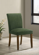 Paxton Upholstered Dining Side Chair Green (Set of 2) by Coaster at Eve Furniture