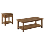 Payne Distressed Brown 2-Piece Coffee and 1-Drawer End Table Set by Coaster at Eve Furniture