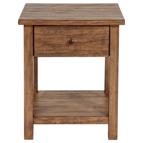 Payne Distressed Brown 2-Piece Coffee and 1-Drawer End Table Set by Coaster at Eve Furniture
