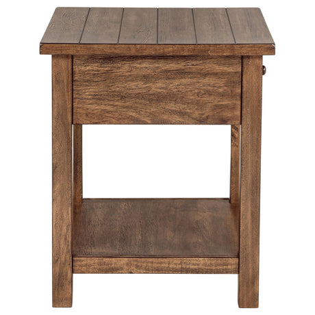 Payne Distressed Brown 2-Piece Coffee and 1-Drawer End Table Set by Coaster at Eve Furniture