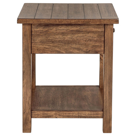 Payne Distressed Brown 2-Piece Coffee and 1-Drawer End Table Set by Coaster at Eve Furniture