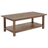 Payne Distressed Brown 2-Piece Coffee and 1-Drawer End Table Set by Coaster at Eve Furniture