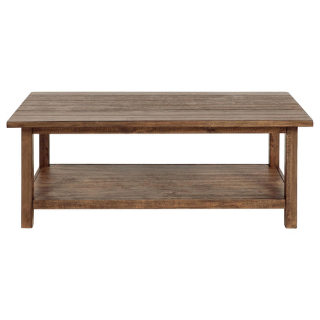Payne Distressed Brown 2-Piece Coffee and 1-Drawer End Table Set by Coaster at Eve Furniture