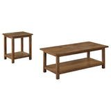 Payne Distressed Brown 2-Piece Coffee and End Table Set by Coaster at Eve Furniture