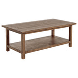 Payne Distressed Brown 3-Piece Coffee and 1-Drawer End Table Set by Coaster at Eve Furniture
