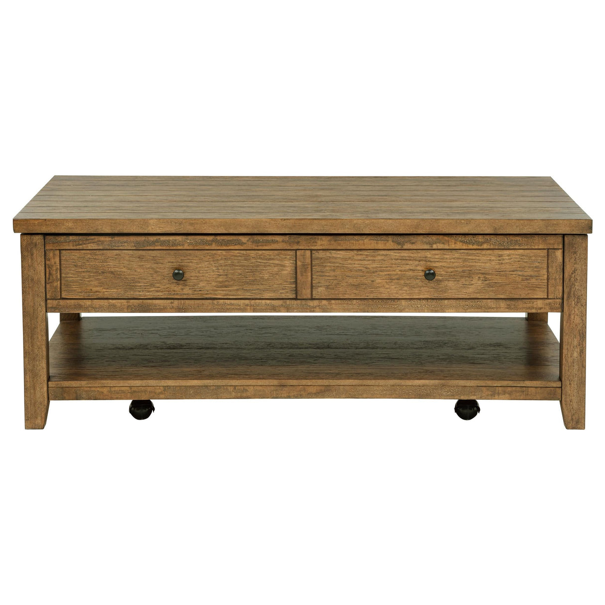 Payne Distressed Brown 48-inch Mobile Lift Top Coffee Table by Coaster at Eve Furniture