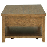 Payne Distressed Brown 48-inch Mobile Lift Top Coffee Table by Coaster at Eve Furniture