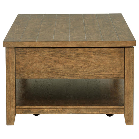 Payne Distressed Brown 48-inch Mobile Lift Top Coffee Table by Coaster at Eve Furniture