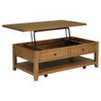 Payne Distressed Brown 48-inch Mobile Lift Top Coffee Table by Coaster at Eve Furniture