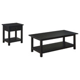 Payne Distressed Java 2-Piece Coffee and 1-Drawer End Table Set by Coaster at Eve Furniture