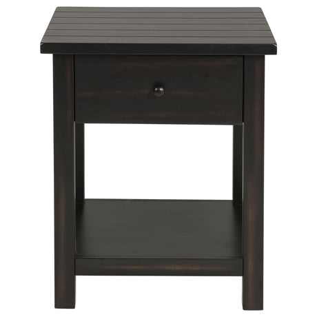 Payne Distressed Java 2-Piece Coffee and 1-Drawer End Table Set by Coaster at Eve Furniture