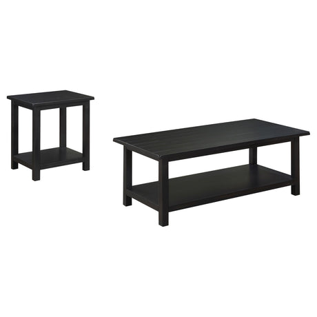 Payne Distressed Java 2-Piece Coffee and End Table Set by Coaster at Eve Furniture