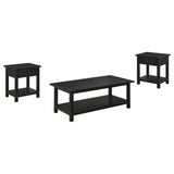 Payne Distressed Java 3-Piece Coffee and 1-Drawer End Table Set by Coaster at Eve Furniture