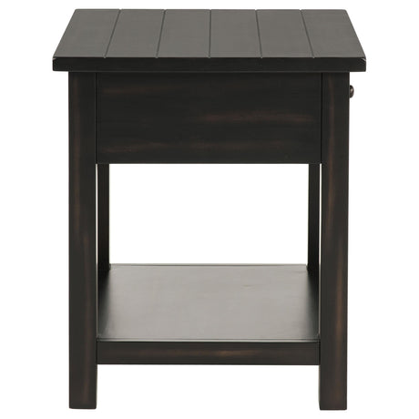 Payne Distressed Java 3-Piece Coffee and 1-Drawer End Table Set by Coaster at Eve Furniture