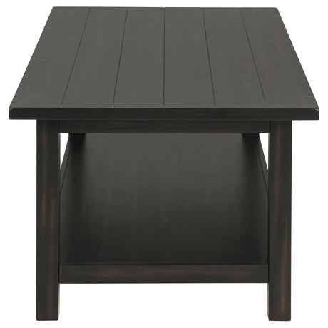 Payne Distressed Java 3-Piece Coffee and 1-Drawer End Table Set by Coaster at Eve Furniture