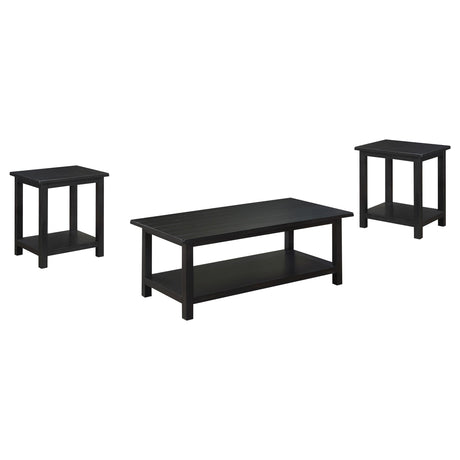 Payne Distressed Java 3-Piece Coffee and End Table Set by Coaster at Eve Furniture
