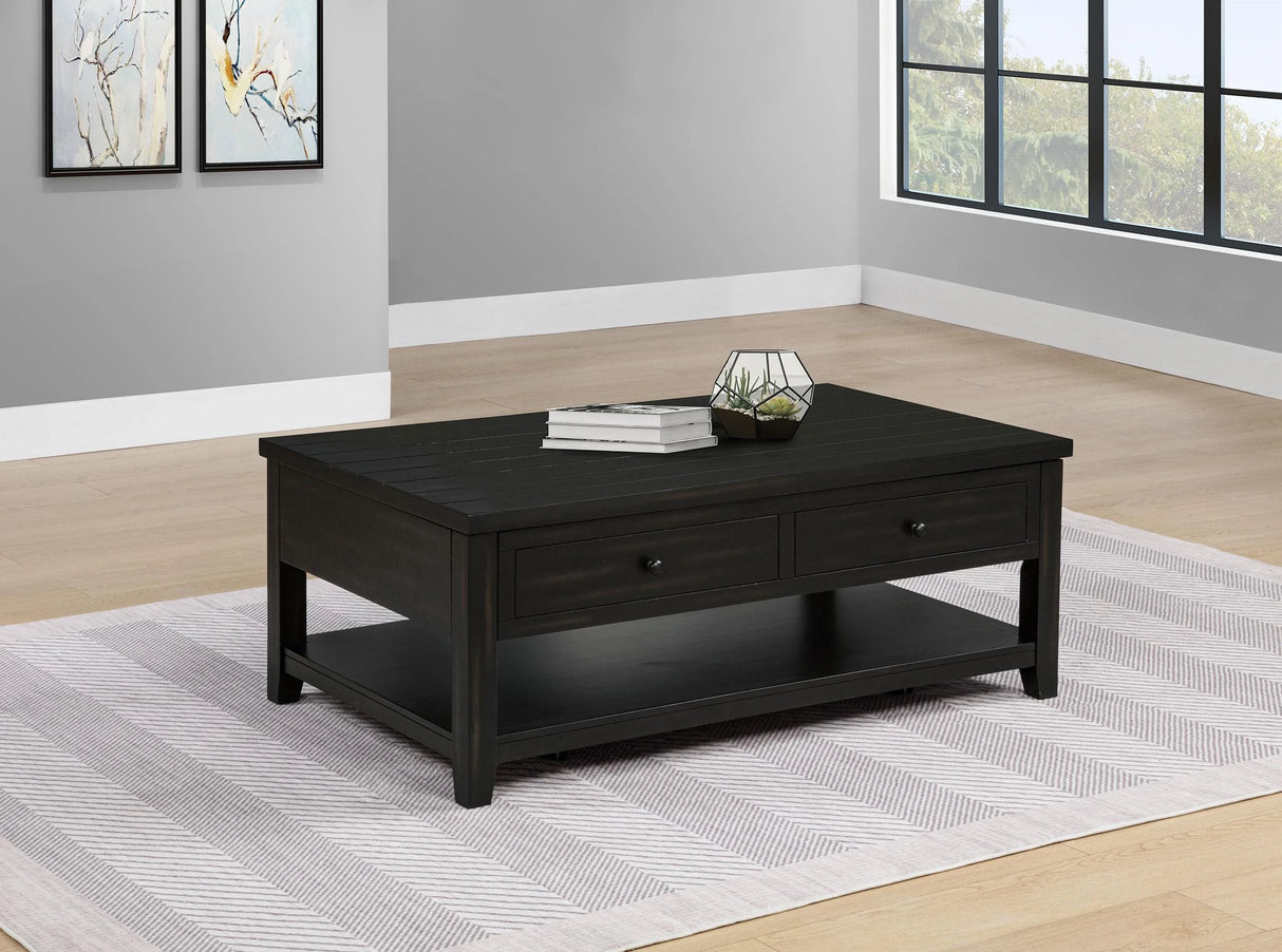 Payne Distressed Java 48-inch Mobile Lift Top Coffee Table by Coaster at Eve Furniture