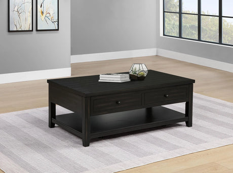 Payne Distressed Java 48-inch Mobile Lift Top Coffee Table by Coaster at Eve Furniture