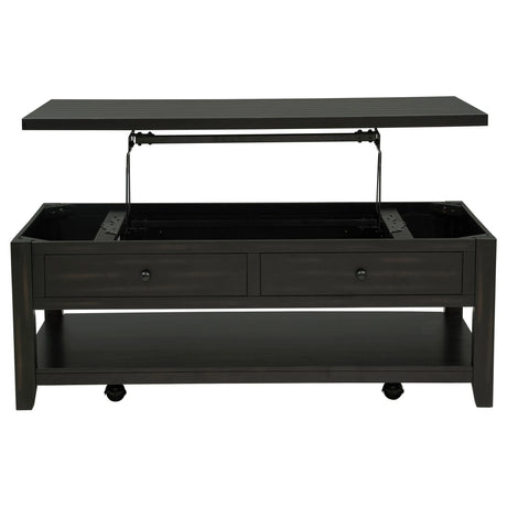 Payne Distressed Java 48-inch Mobile Lift Top Coffee Table by Coaster at Eve Furniture