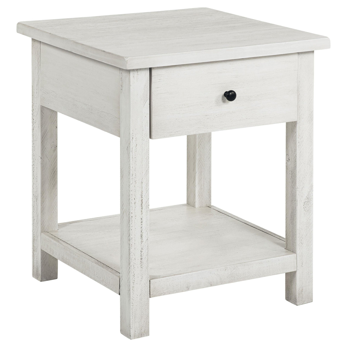 Payne Distressed White 2-Piece Coffee and 1-Drawer End Table Set by Coaster at Eve Furniture
