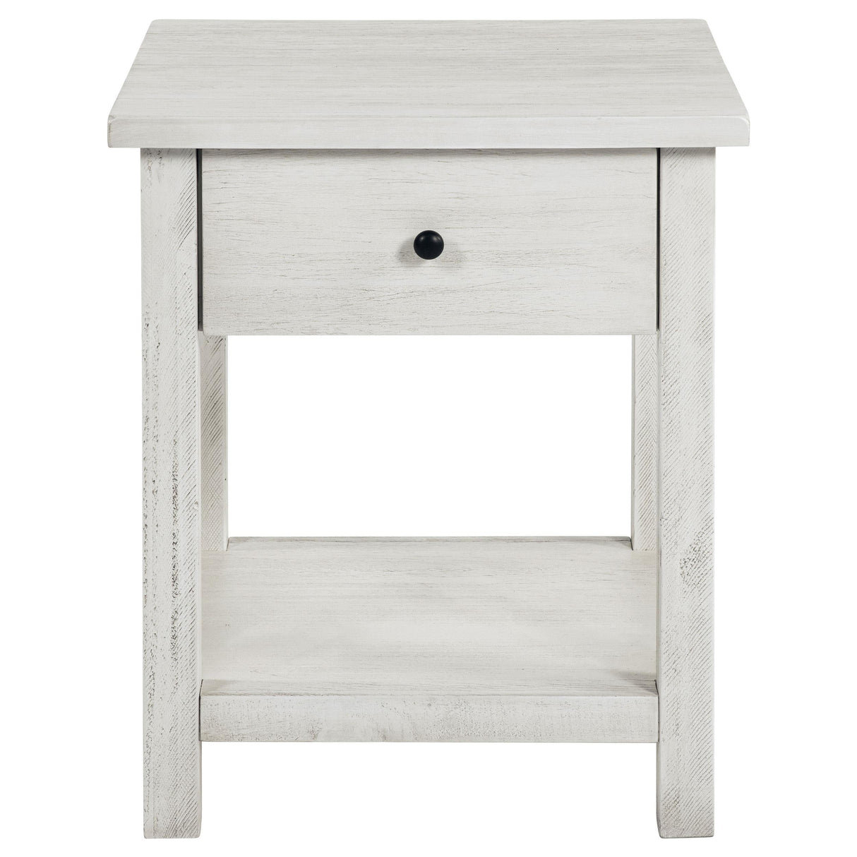 Payne Distressed White 2-Piece Coffee and 1-Drawer End Table Set by Coaster at Eve Furniture
