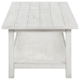Payne Distressed White 2-Piece Coffee and 1-Drawer End Table Set by Coaster at Eve Furniture
