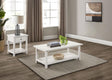 Payne Distressed White 2-Piece Coffee and 1-Drawer End Table Set by Coaster at Eve Furniture