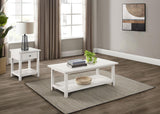 Payne Distressed White 2-Piece Coffee and 1-Drawer End Table Set by Coaster at Eve Furniture