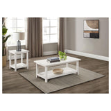 Payne Distressed White 2-Piece Coffee and End Table Set by Coaster at Eve Furniture