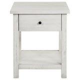 Payne Distressed White 3-Piece Coffee and 1-Drawer End Table Set by Coaster at Eve Furniture