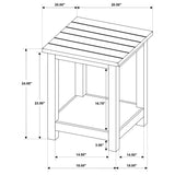 Payne Distressed White 3-Piece Coffee and End Table Set by Coaster at Eve Furniture