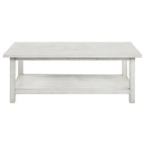Payne Distressed White 3-Piece Coffee and End Table Set by Coaster at Eve Furniture