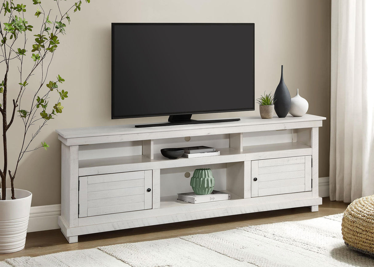 Payne White 70-inch TV Stand Media Console White by Coaster at Eve Furniture