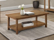 Payne Wood Coffee Table with Shelf Distressed Brown by Coaster at Eve Furniture
