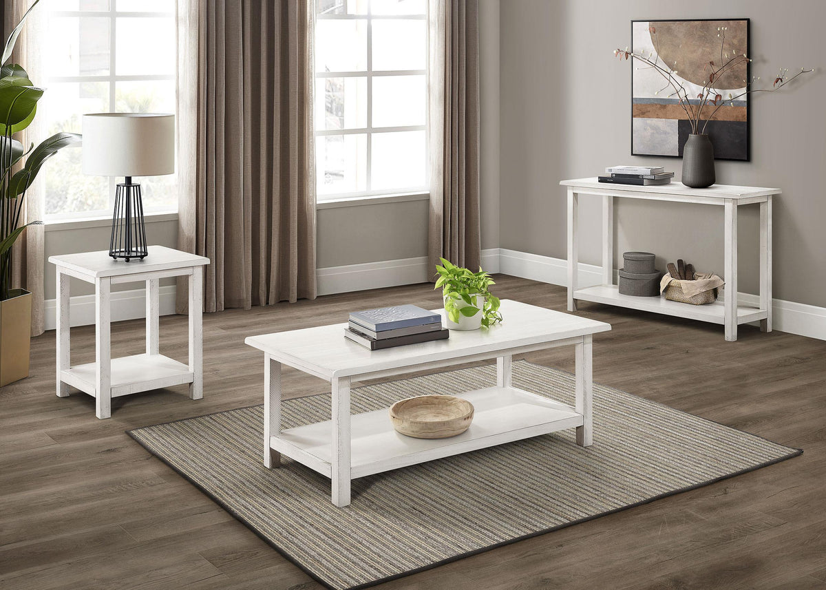 Payne Wood Entryway Sofa Console Table White by Coaster at Eve Furniture