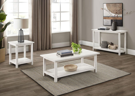 Payne Wood Entryway Sofa Console Table White by Coaster at Eve Furniture