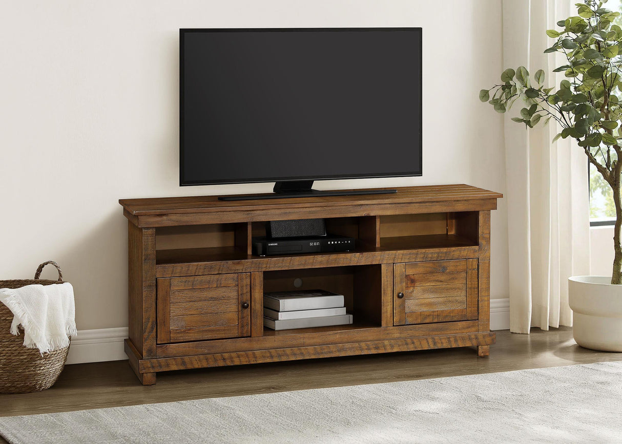 Payne Distressed Brown 60-inch TV Stand Media Console by Coaster at Eve Furniture