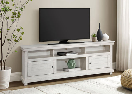 Payne White 70-inch TV Stand Media Console White by Coaster at Eve Furniture