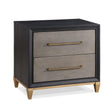 Payson Black and Brown Nightstand by Crown Mark at Eve Furniture