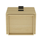 Payton Nightstand in Natural Oak and Black by Manhattan Comfort at Eve Furniture