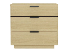 Payton Nightstand in Natural Oak and Black by Manhattan Comfort at Eve Furniture