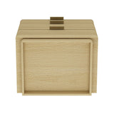 Payton Nightstand in Natural Oak and Gold by Manhattan Comfort at Eve Furniture