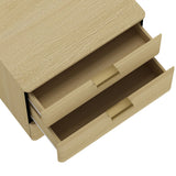 Payton Nightstand in Natural Oak and Gold by Manhattan Comfort at Eve Furniture